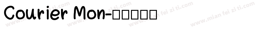 Courier Mon字体转换